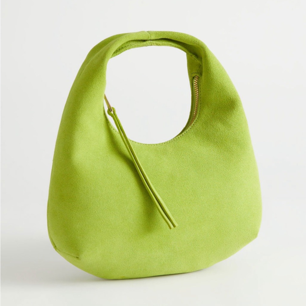 & Other Stories Lime Green Mini Tote Bag